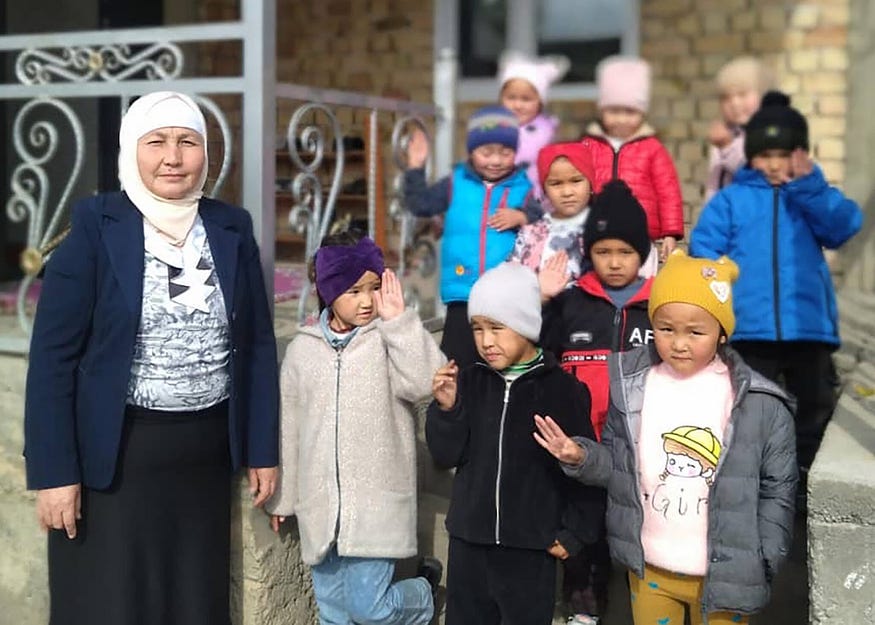 Cholpon Kydyrbaeva runs an Early Childhood Development center from her own home, welcoming young learners to have the best possible start in life in the southern Alay district of the Kyrgyz Republic. Aga Khan Foundation